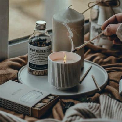 High – grade household ceramic candle holders (6)