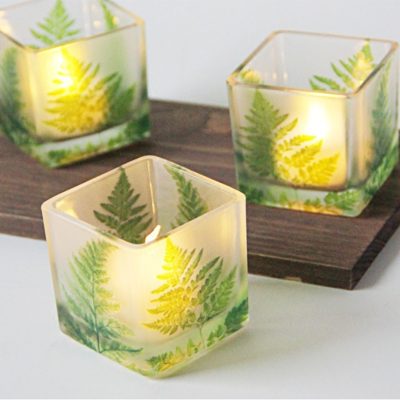 High strength frosted glass candlestick (4)