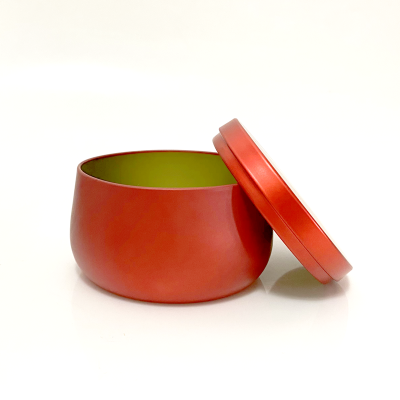 Round colored metal candle jar (1)
