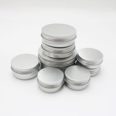 Silver stainless steel candle tin (4)