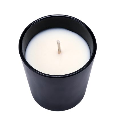 Stylish black candle glass jar (1)